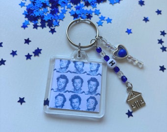 Chaveiro azul para cabine de fotos Harry Styles