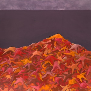 Starfish Bloom, Oil Paint Fine Art Print, Various Sizes