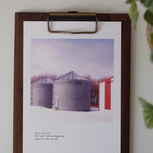 Haiku Print - Be a Silo Not - 8x10 Fine Art Print by Natalie Salminen