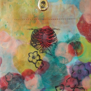 I Will Give You a New Heart, Fine Art Giclee Print of an Encaustic Painting