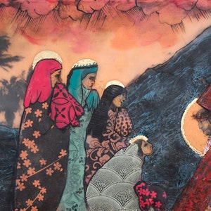 We Women Weep, Encaustic Fine Art Print, Various Sizes