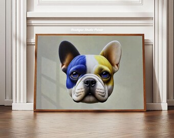 Framed Print | French Bulldog | Dog Lover | Pop Art