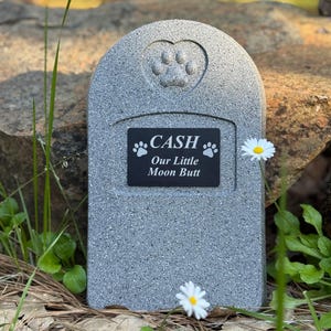 Pet Memorial Headstone - Personalized Pet Grave Marker - Pet Loss Gift