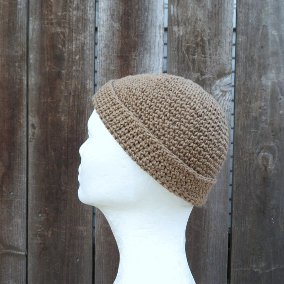 Summer Docker Cap Khaki Cotton Linen 