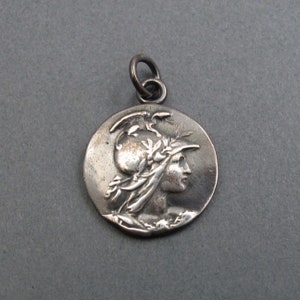 Athena Pendant, Goddess Necklace, Greek Mythology, Goddess of War, Strategy, Planning, Sterling Silver Pendant, Athens, Intentions Jewelry