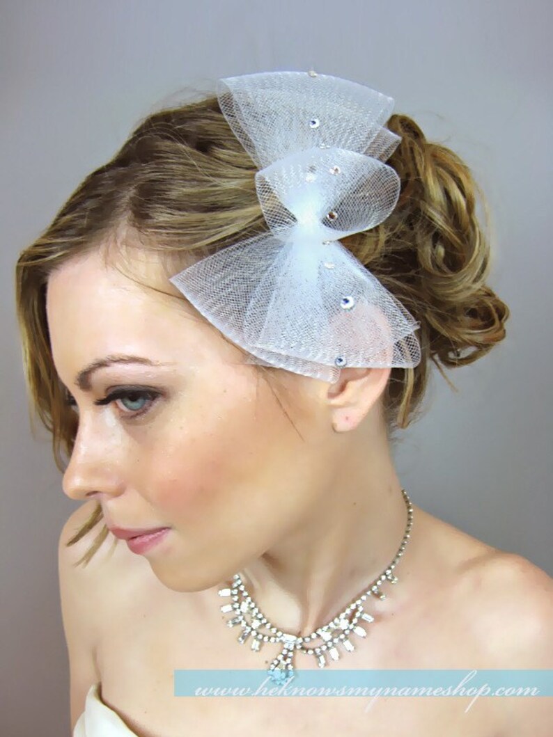 bridal hair ribbon