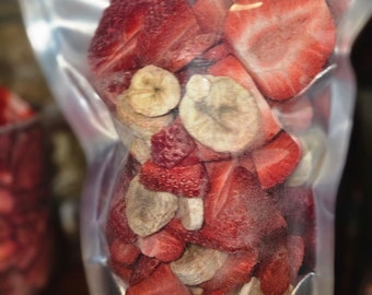 Freeze dried Strawberry & Banana Slices | 2 Oz Bag