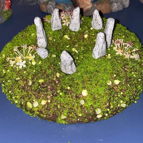 Artificial Moss Pad With Tiny Flowers-tiny Fairy Garden Moss Field