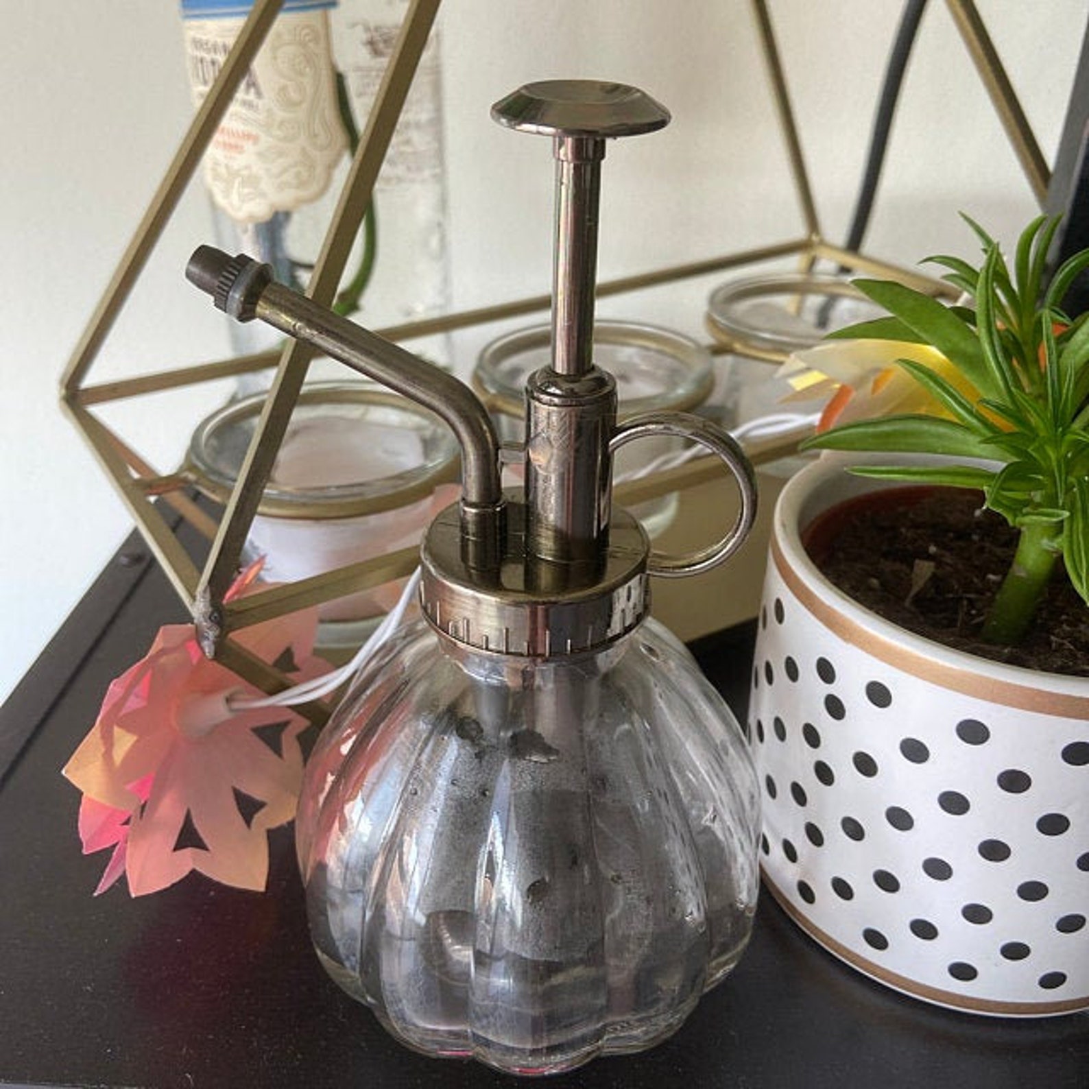Terrarium misterVintage style glass misterAmber or clear Etsy