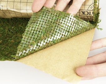 NEW Peel & Stick Moss table runners-Moss mats-Preserved Moss sheets-Decorative Moss Sheets-Table Runners-Green Moss - Moss Mat