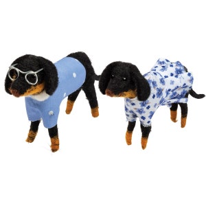 Felted dogs-Dachshund - Weiner Dog-Assorted felted dogs-Bendable dogs-Boy dog-Girl dog of felt
