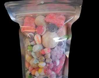 Freeze-Dried Candy Sampler Bag | 8 Oz Bag Full | Assorted Candies Each Bag