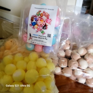 Freeze Dried Taffy XL 8 Oz Bag Choose your flavor Salt Water TAFFY Freeze dried Candy image 2