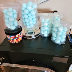Freeze Dried Cotton Candy | 3 Oz 6x9 Bag | Blue OR Pink Candy