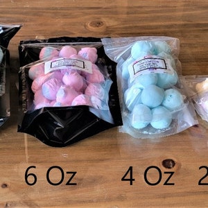 8 OZ Freeze Dried Cotton Candy Taffy Blue OR Pink image 5
