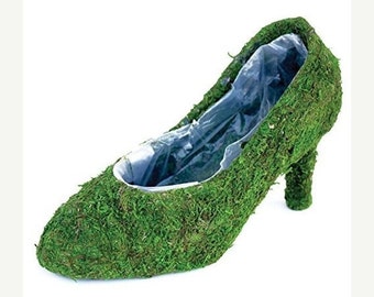 Moss shoe Planters 1 pump-Shoe Baskets-Moss shoe-Moss planters