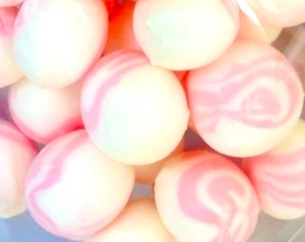 Freeze Dried Strawberry Taffy | 8 Oz Bag  | Strawberry Cheesecake | Strawberry Banna | 3 Flavors 1 bag | Freeze Dried Candy |