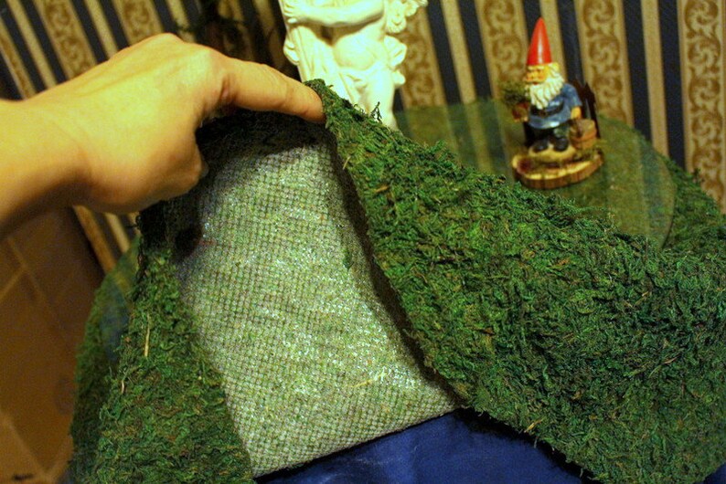 Round Moss table clothMoss Christmas tree skirtPreserved Etsy