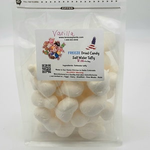 Freeze Dried Taffy XL 8 Oz Bag Choose your flavor Salt Water TAFFY Freeze dried Candy image 10