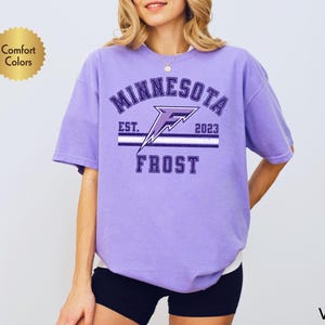 Comfort Colors® Minnesota Frost Hockey Vintage Shirt, PWHL Youth Adult Unisex T-shirt