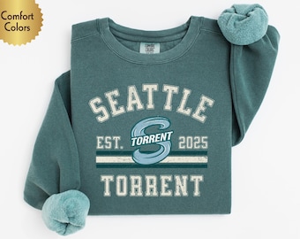 Comfort Colors Seattle Torrent PWHL Sweatshirt: Unisex Vintage Style