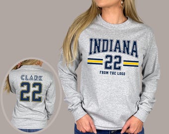 Caitlin Clark Indiana 22 Indiana Basketball Shirt, Youth & Adult Unisex Long Sleeve T-shirt