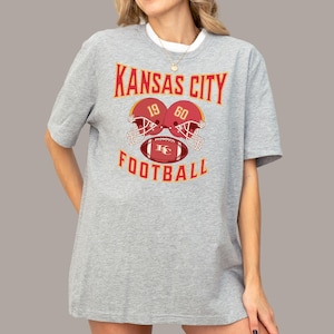 Kansas City Football T-shirt, Mahomes Kelce 87 Youth and Adult Fan Unisex T-Shirt Athletic Heather