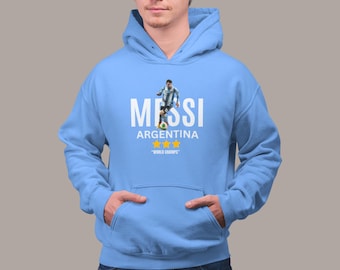Messi 10 Argentina World Champion Unisex Hoodie
