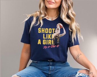 Caitlin Clark #22 T-Shirt: Indiana Basketball, Shoot Like a Girl, Unisex Tee