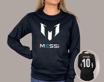 Messi 10 Argentina Long Sleeve Shirt, Soccer Fan Gift