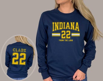 Caitlin Clark 22 Shirt, Indiana Basketball Long Sleeve Adult Unisex T-shirt