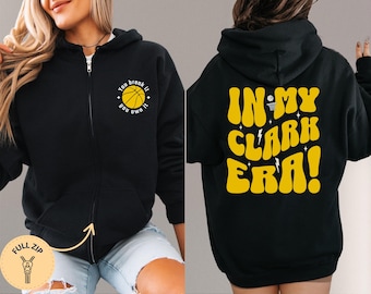 In My Caitlin Clark Era Unisex Zip Hoodie, You Break It You Own It Full Zip Hooded Sweatshirt - With Front and Back Design