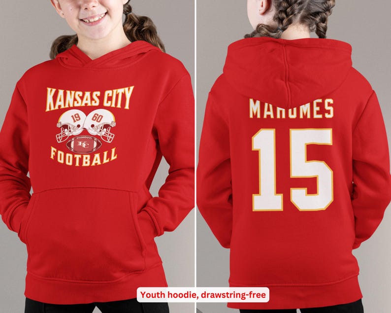 Mahomes Kansas City Football Hoodie: Unisex Fan Sweatshirt image 7