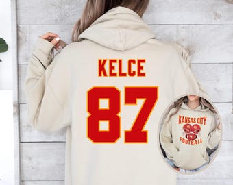 Kelce 87 Hoodie: Kansas City Football Unisex Sweatshirt