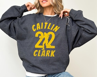 Caitlin Clark 22 Vintage Sweater Indiana Basketball Youth & Adult Unisex Sweatshirt