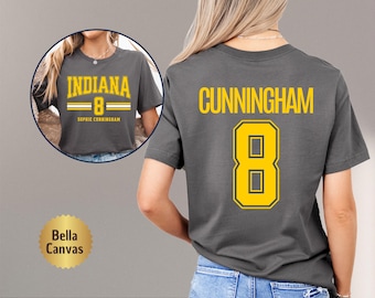 Sophie Cunningham Shirt, Bella Canvas 3001, Cunningham 8 Indiana Basketball Tee, Youth & Adult Fan Gift, Indianapolis Pro Hoops Merch