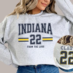 Caitlin Clark 22 Shirt, Clark Indiana Basketball From The Logo Youth & Adult Sweatshirt