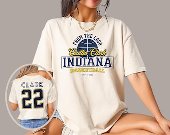 Caitlin Clark 22 From The Logo Indiana Basketball Youth & Adult Unisex T-Shirt