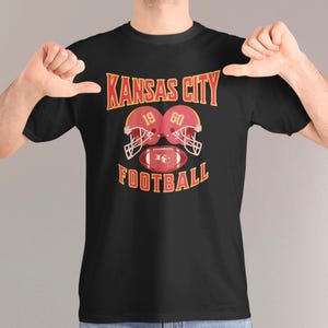 Kansas City Football T-shirt, Mahomes Kelce 87 Youth and Adult Fan Unisex T-Shirt Black