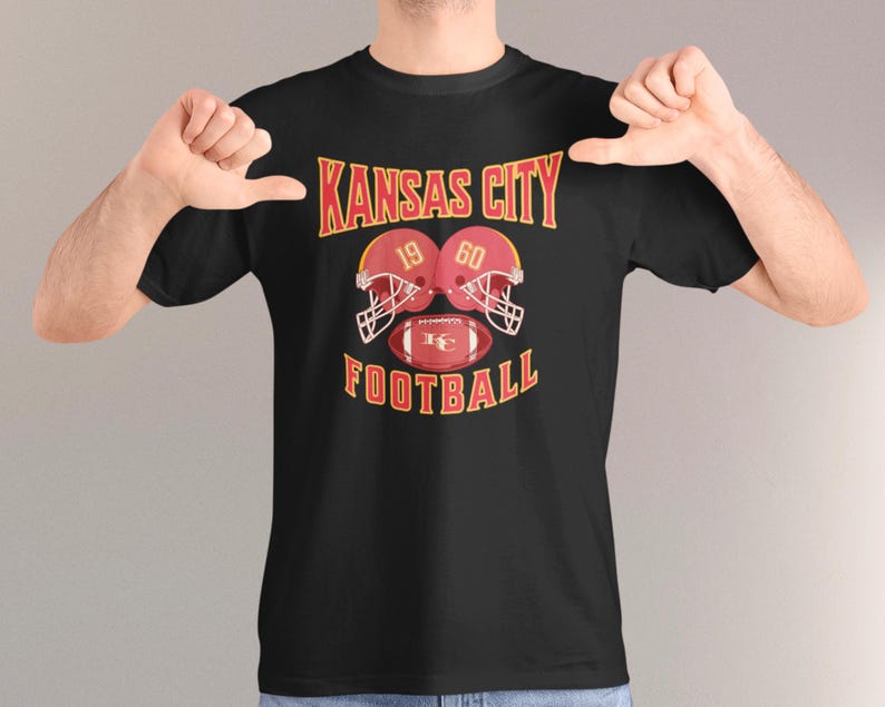 Kansas City Football T-shirt, Mahomes Kelce 87 Youth and Adult Fan Unisex T-Shirt Black