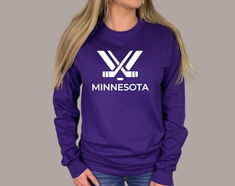 PWHL Minnesota Hockey Youth & Adult Unisex Long - Sleeve T-shirt