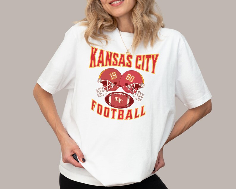 Kansas City Football T-shirt, Mahomes Kelce 87 Youth and Adult Fan Unisex T-Shirt White