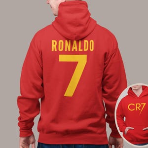 Cristiano Ronaldo CR7 Unisex Hoodie for Adults and Youth - With front and back design