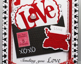 Sending Love - Handmade  card  for any occasion