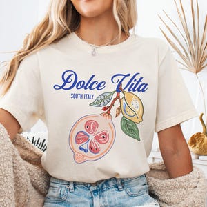 Italian Summer Unisex Jersey Tee, Dolce Vita Amalfi Coast Shirt, Vacation T-Shirt, Travel Top, Coastal Vibes Apparel