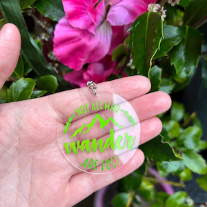 not all who wander are lost- Lord of the rings/explorer keychain.