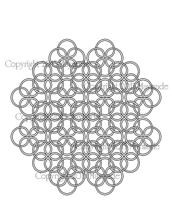 Download Celtic Knot Mandala 25 PDF JPEG PNG svg and gsp for | Etsy