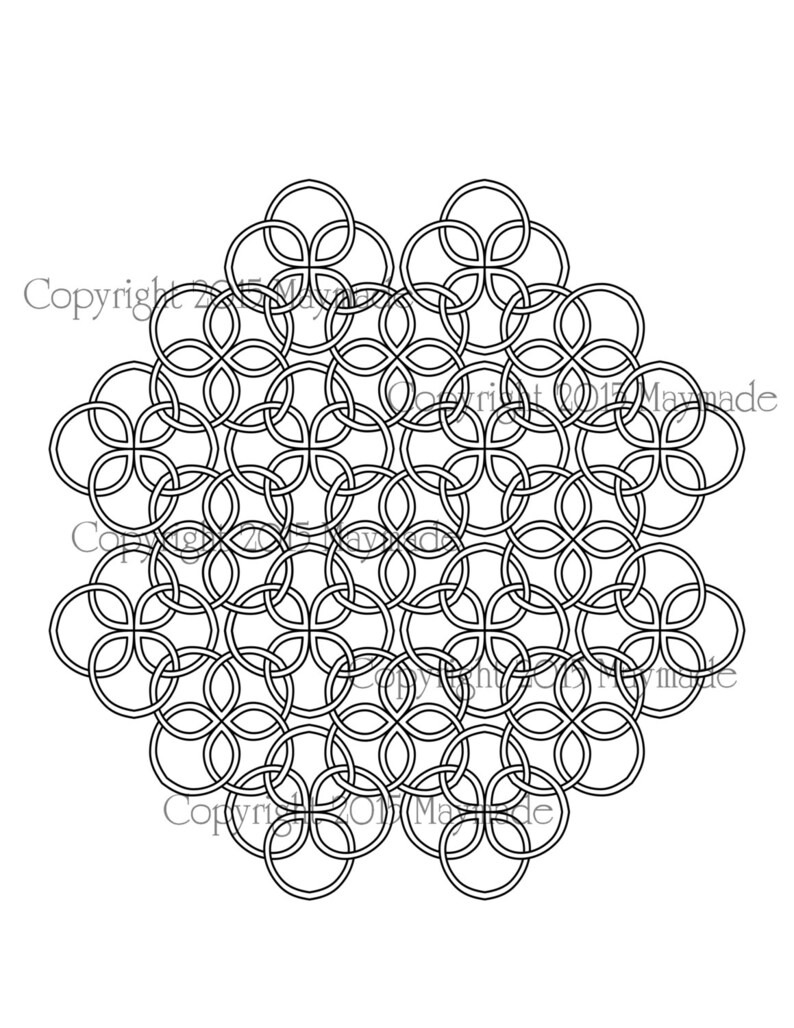 Download Celtic Knot Mandala 25 PDF JPEG PNG svg and gsp for | Etsy