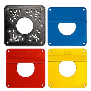 Box Joint Jig Compact Router Plate - Set of 3 - Universal