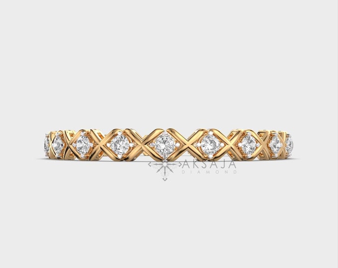 2.70 Carat Lab Grown Diamond Tennis Bracelet | 14K Gold Bezel Set | Luxury Fine Jewelry |